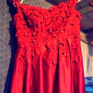 Formal dress size 18-22, wine red